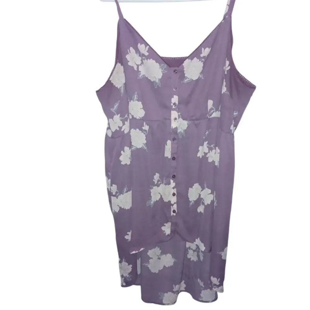 Torrid Floral Purple Women's Top - Picture 1 of 6